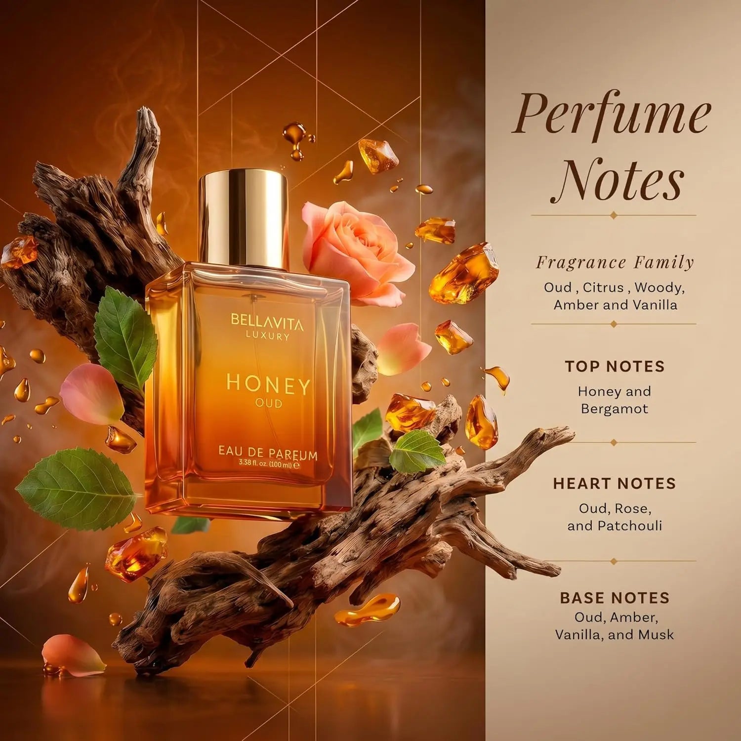 Bella Vita Honey Oud Eau de Parfum — 100ml